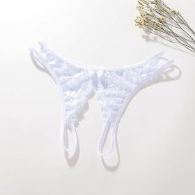Women's lace  panties (Option: White-L)